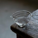Elegant Glass Rippled Texture 260ml Fair Cup Gong Dao Bei