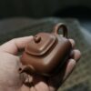 Fully-Handmade-Di-Cao-Qing-Square-Chuan-Lu-100ml-Yixing-Teapot3 Fully Handmade Di Cao Qing Square Chuan Lu 100ml Yixing Teapot