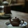 Fully-Handmade-Di-Cao-Qing-Square-Chuan-Lu-100ml-Yixing-Teapot4 Fully Handmade Di Cao Qing Square Chuan Lu 100ml Yixing Teapot