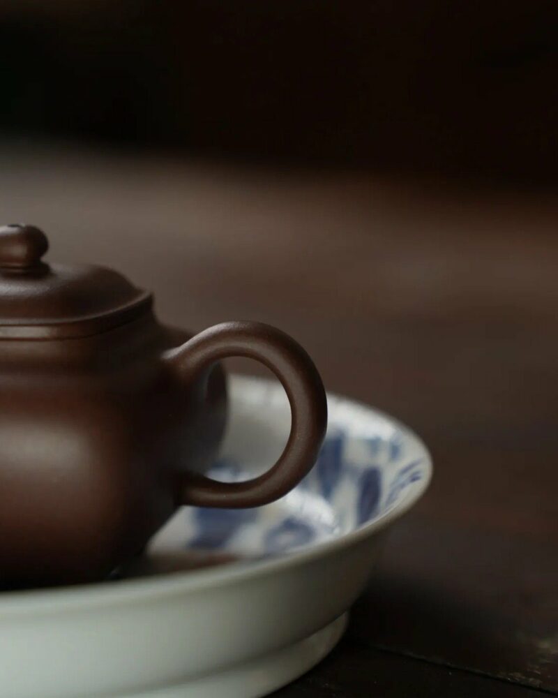 Fully-Handmade-Di-Cao-Qing-Square-Chuan-Lu-100ml-Yixing-Teapot6 Fully Handmade Di Cao Qing Square Chuan Lu 100ml Yixing Teapot