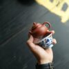 Half Handmade Mini Zhuni Rong Tian 70cc Yixing Teapot