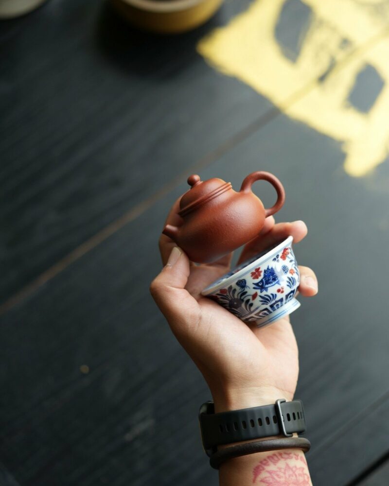 Half Handmade Mini Zhuni Rong Tian 70cc Yixing Teapot