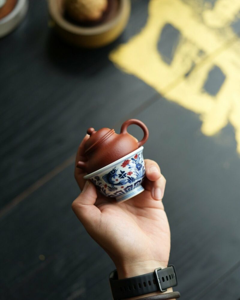 Half Handmade Mini Zhuni Rong Tian 70cc Yixing Teapot