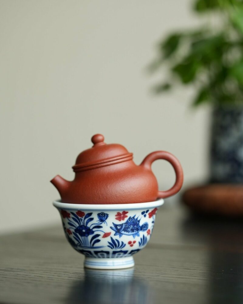 Half Handmade Mini Zhuni Rong Tian 70cc Yixing Teapot