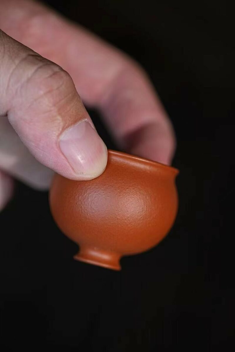 Half Handmade Zhuni Round Jar Shaped 25ml Tasting Tea Cup