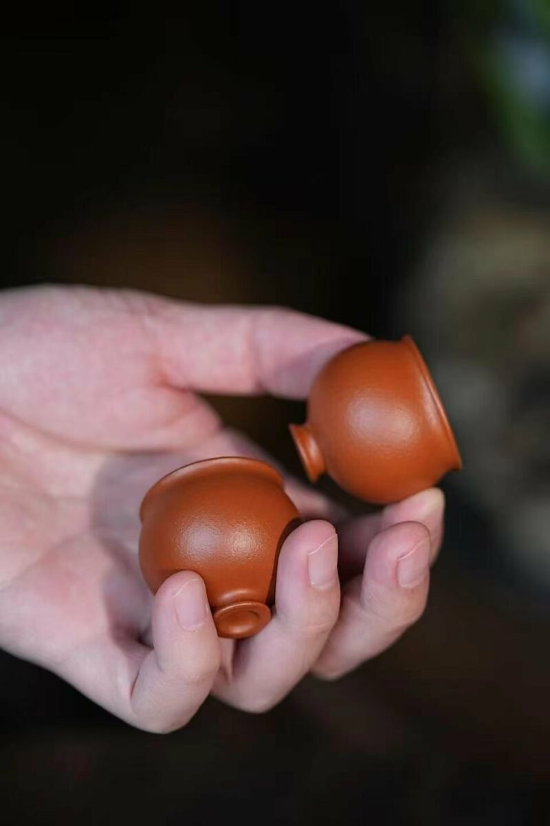Half Handmade Zhuni Round Jar Shaped 25ml Tasting Tea Cup