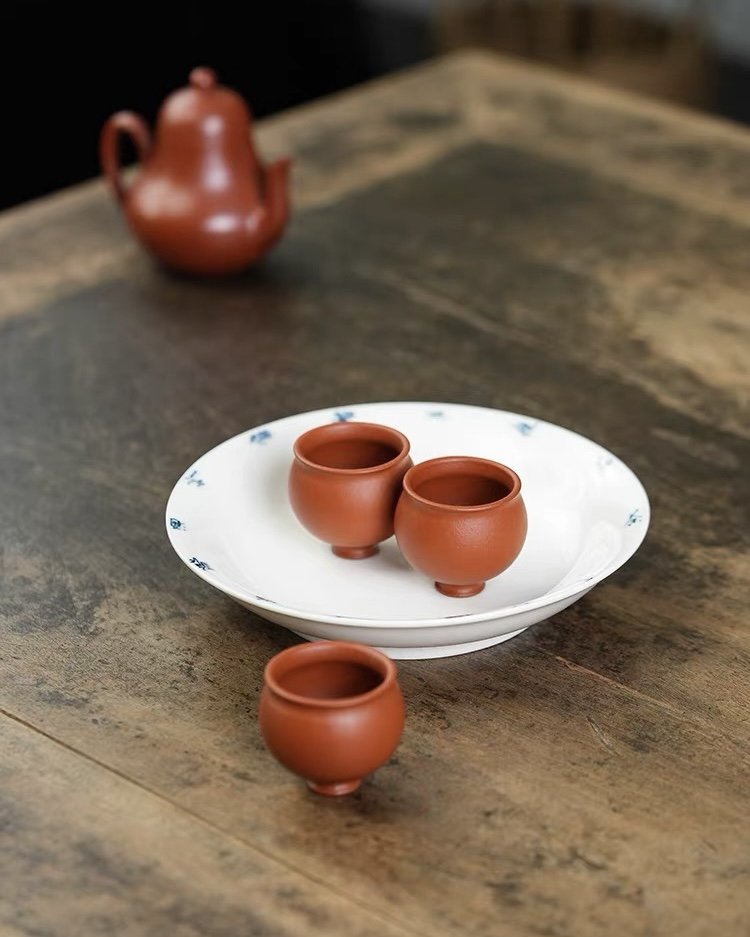 Half Handmade Zhuni Round Jar Shaped 25ml Tasting Tea Cup