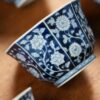 Hand-painted-Qinghua-Porcelain-Octagonal-Blue-Floral-150ml-Host-Cup3 Hand-painted Qinghua Porcelain Octagonal Blue Floral 150ml Host Cup