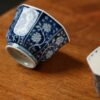 Hand-painted-Qinghua-Porcelain-Octagonal-Blue-Floral-150ml-Host-Cup7 Hand-painted Qinghua Porcelain Octagonal Blue Floral 150ml Host Cup