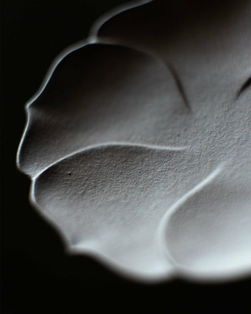 Handmade Carved Aged Zini Layered Lotus Petal Tea Boat