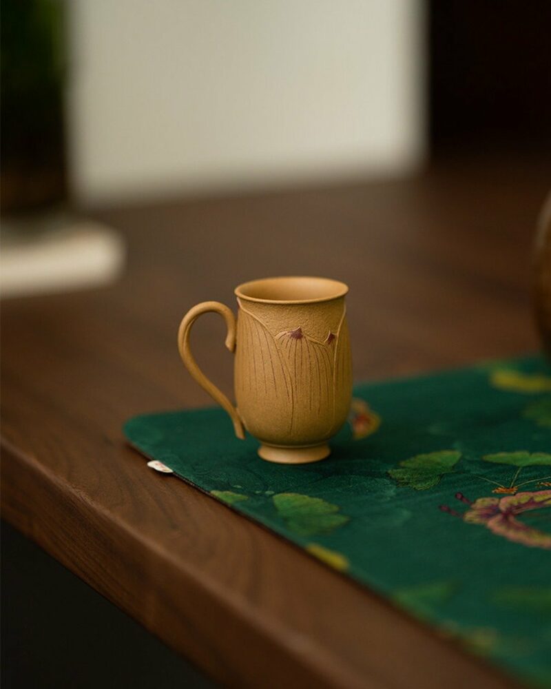 Handmade-Carved-Duanni-Lotus-Relief-100ml-Tea-Cup-With-Handle5 Handmade Carved Duanni Lotus Relief 100ml Tea Cup With Handle
