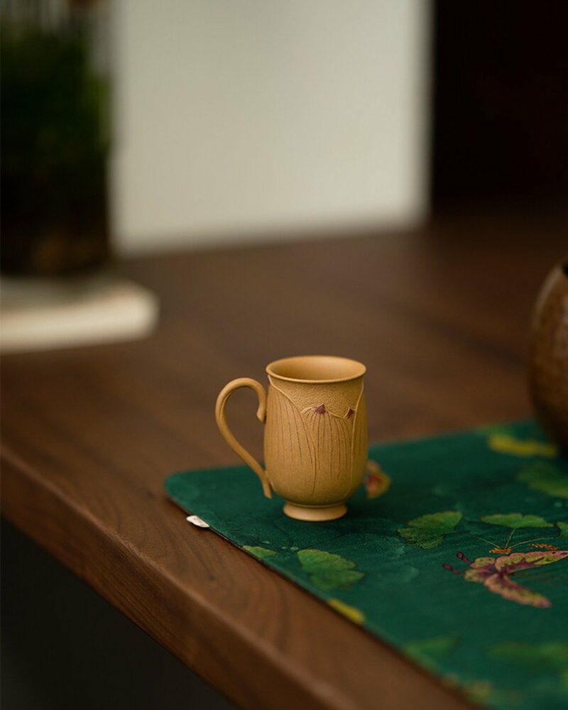 Handmade-Carved-Duanni-Lotus-Relief-100ml-Tea-Cup-With-Handle6 Handmade Carved Duanni Lotus Relief 100ml Tea Cup With Handle