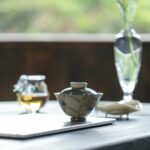 Handmade Hand-painted Qinghua Powder Glaze Ceramic Peony 120ml Gaiwan