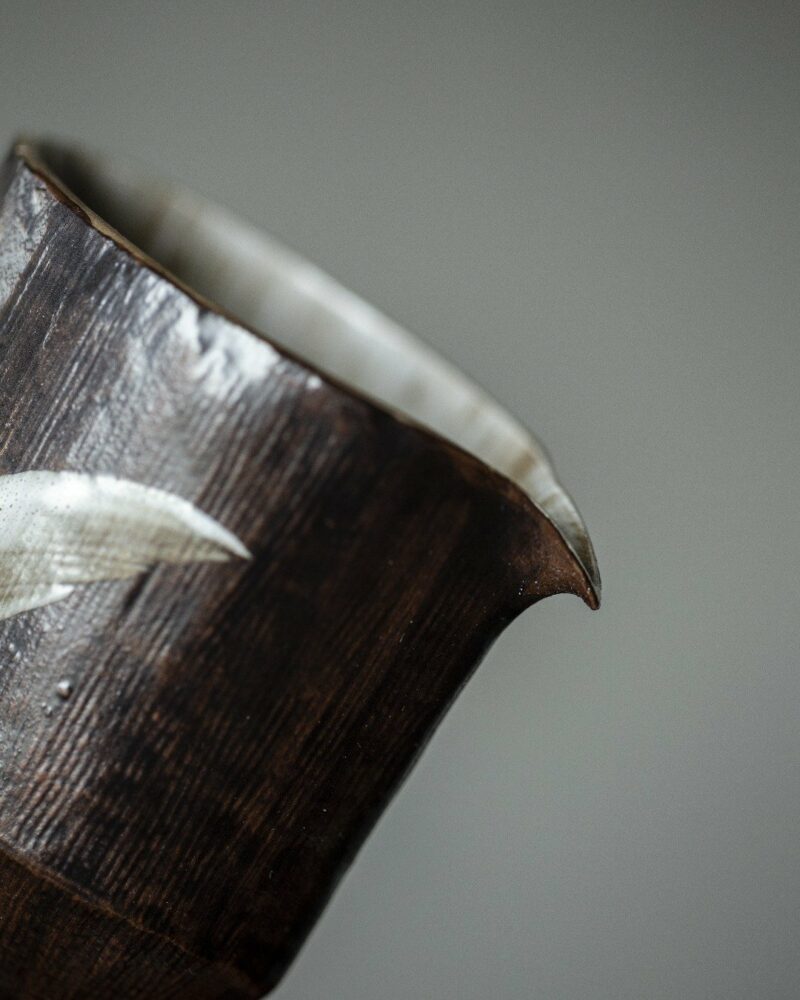Handmade-Powder-Glaze-Ceramic-Ink-like-Cloud-Brushwork-100ml-Gaiwan17 Handmade Powder Glaze Ceramic Ink-like Cloud Brushwork 100ml Gaiwan