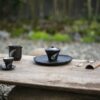 Handmade-Powder-Glaze-Ceramic-Ink-like-Cloud-Brushwork-100ml-Gaiwan2 Handmade Powder Glaze Ceramic Ink-like Cloud Brushwork 100ml Gaiwan