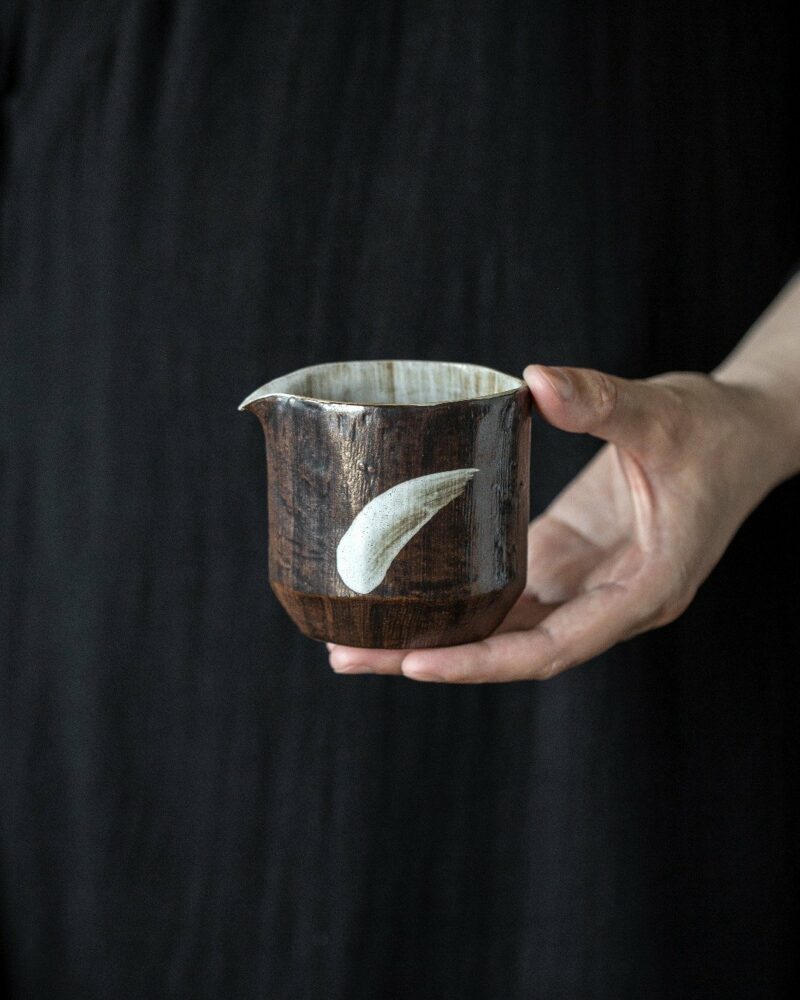 Handmade-Powder-Glaze-Ceramic-Ink-like-Cloud-Brushwork-100ml-Gaiwan22 Handmade Powder Glaze Ceramic Ink-like Cloud Brushwork 100ml Gaiwan