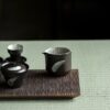Handmade-Powder-Glaze-Ceramic-Ink-like-Cloud-Brushwork-100ml-Gaiwan23 Handmade Powder Glaze Ceramic Ink-like Cloud Brushwork 100ml Gaiwan
