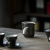 Handmade-Powder-Glaze-Ceramic-Ink-like-Cloud-Brushwork-100ml-Gaiwan24 Handmade Powder Glaze Ceramic Ink-like Cloud Brushwork 100ml Gaiwan