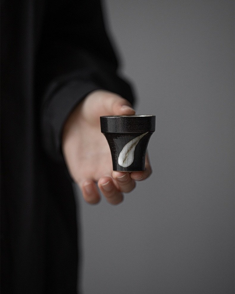 Handmade-Powder-Glaze-Ceramic-Ink-like-Cloud-Brushwork-100ml-Gaiwan28 Handmade Powder Glaze Ceramic Ink-like Cloud Brushwork 100ml Gaiwan