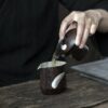 Handmade-Powder-Glaze-Ceramic-Ink-like-Cloud-Brushwork-100ml-Gaiwan5 Handmade Powder Glaze Ceramic Ink-like Cloud Brushwork 100ml Gaiwan