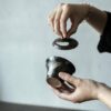 Handmade-Powder-Glaze-Ceramic-Ink-like-Cloud-Brushwork-100ml-Gaiwan7 Handmade Powder Glaze Ceramic Ink-like Cloud Brushwork 100ml Gaiwan
