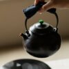 Handmade-Vintage-Style-Hammered-Texture-Copper-Blackened-Roundness-650ml-Kettle4 Handmade Vintage Style Hammered Texture Copper Blackened Roundness 650ml Kettle
