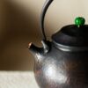 Handmade-Vintage-Style-Hammered-Texture-Copper-Blackened-Roundness-650ml-Kettle5 Handmade Vintage Style Hammered Texture Copper Blackened Roundness 650ml Kettle