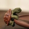 Handmade-Zisha-Yixing-Clay-Tortoise-Shell-Relief-Tea-Pet1 Handmade Zisha Yixing Clay Tortoise Shell Relief Tea Pet