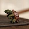 Handmade-Zisha-Yixing-Clay-Tortoise-Shell-Relief-Tea-Pet2 Handmade Zisha Yixing Clay Tortoise Shell Relief Tea Pet