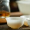 Minimalist Extra Thin Jade Porcelain Flared lip 40ml Tea Cup Set of 3