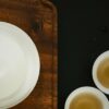 Minimalist Extra Thin Jade Porcelain Flared lip 40ml Tea Cup Set of 3