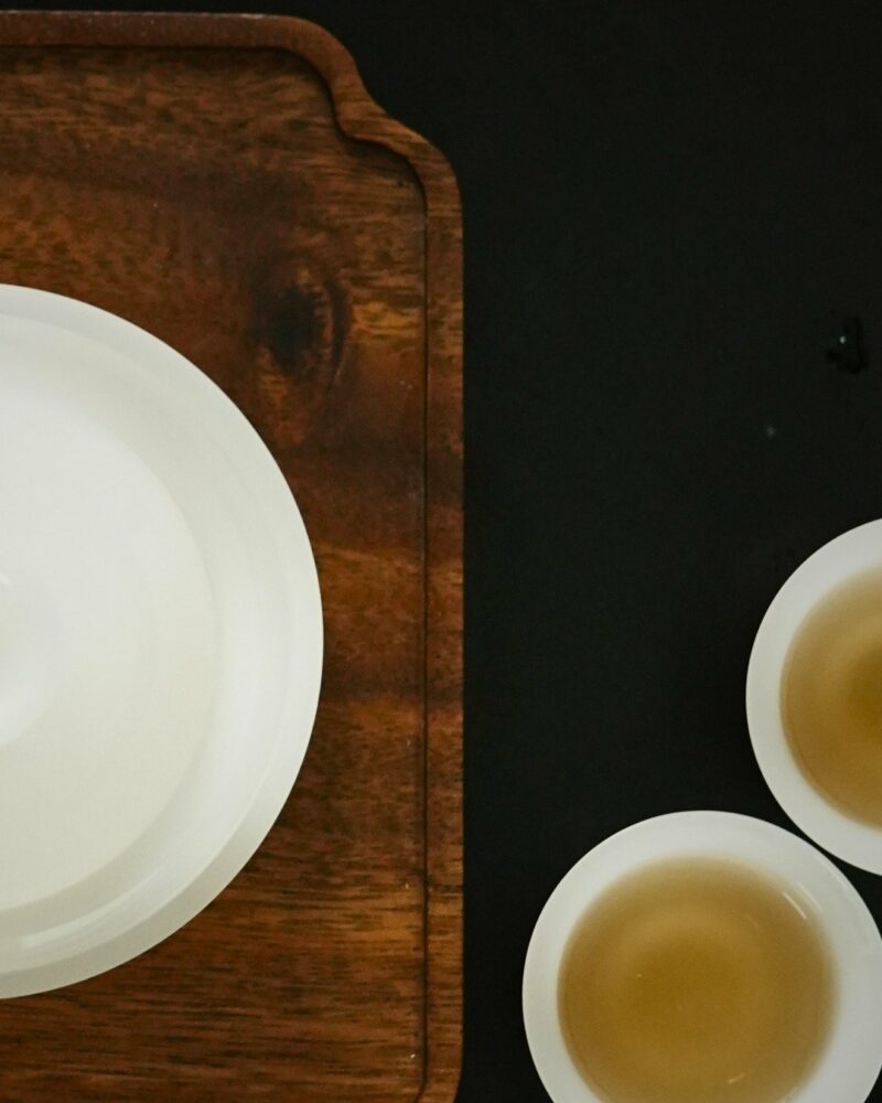 Minimalist Extra Thin Jade Porcelain Flared lip 40ml Tea Cup Set of 3