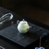 Minimalist Glass Jade-Like Moonlit 175ml Chinese Teapot