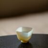Minimalist Icy Glass Square Shape 50ml Tea Cup
