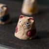 Creative Design Clay Playful Cat Tea Pet