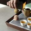 Creative Design Clay Playful Cat Tea Pet