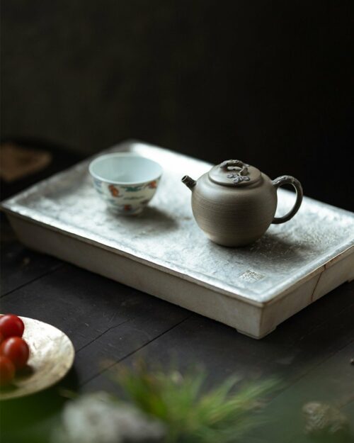 Half Handmade Qing Duanni Pine Needle Relief 200ml Yixing Teapot