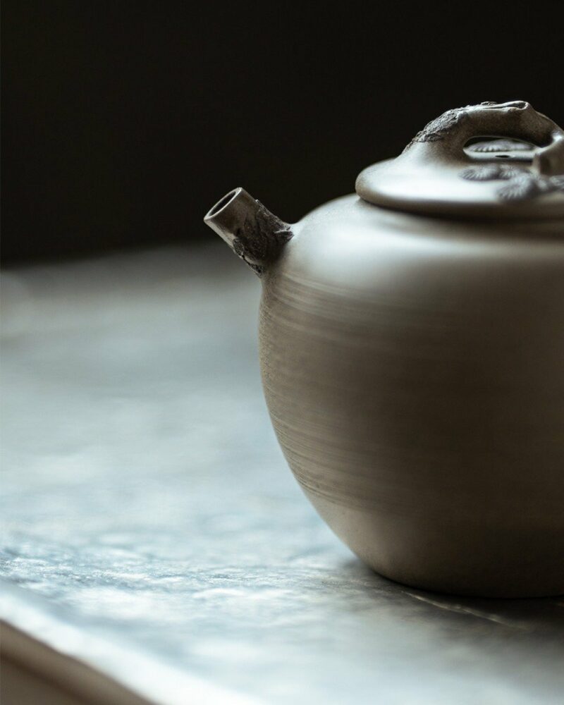 Half-Handmade-Qing-Duanni-Pine-Needle-Relief-200ml-Yixing-Teapot5 Half Handmade Qing Duanni Pine Needle Relief 200ml Yixing Teapot
