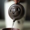 Half-Handmade-Qing-Hui-Zini-Yu-Lan-Leaf-Relief-120ml-Yixing-Teapot5 Half Handmade Qing Hui Zini Yu Lan Leaf Relief 120ml Yixing Teapot