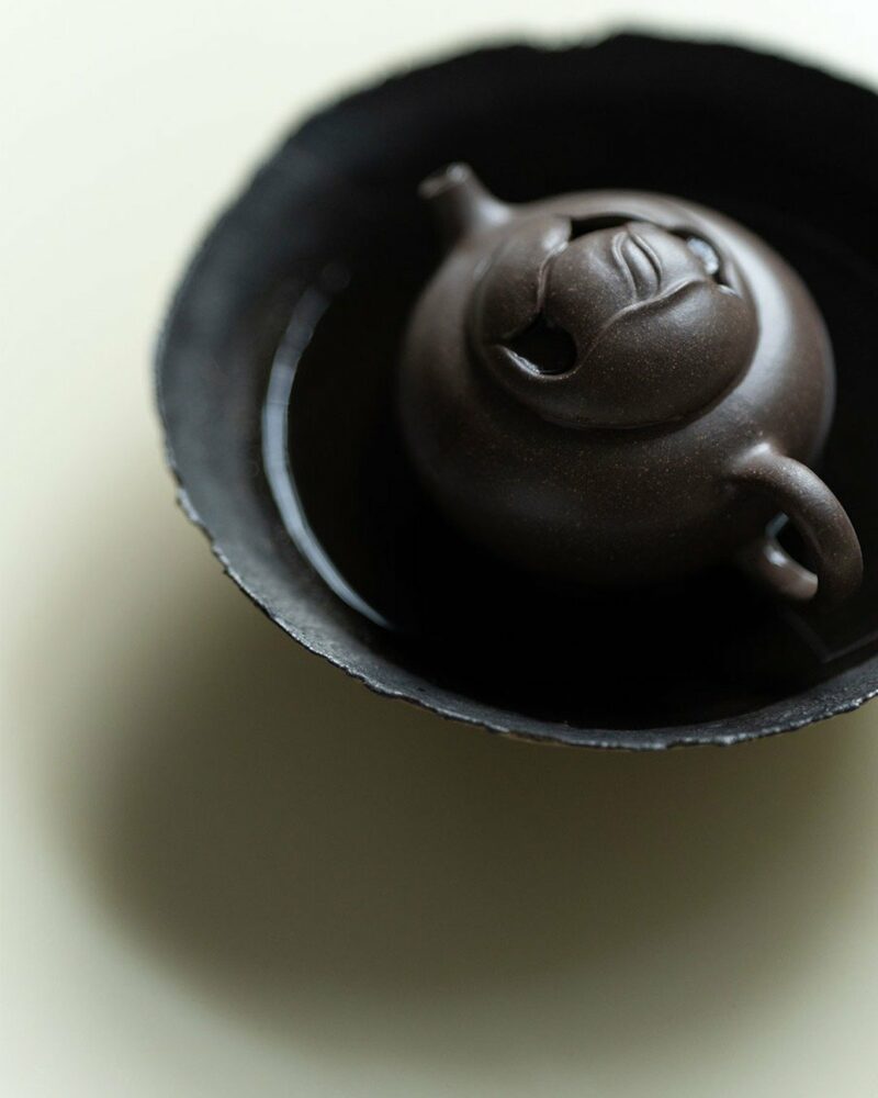 Half-Handmade-Qing-Hui-Zini-Yu-Lan-Leaf-Relief-120ml-Yixing-Teapot7 Half Handmade Qing Hui Zini Yu Lan Leaf Relief 120ml Yixing Teapot