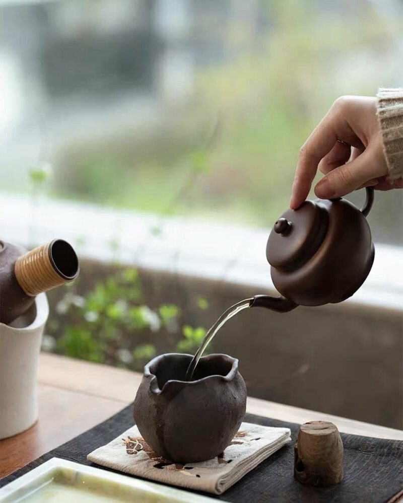 Half-Handmade-Zini-Palace-lantern-160ml-Yixing-Teapot2 Half Handmade Zini Palace lantern 160ml Yixing Teapot