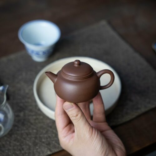 Half Handmade Zini Pao Zun Shui Ping 100ml Yixing Teapot