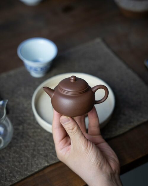 Half Handmade Zini Pao Zun Shui Ping 100ml Yixing Teapot