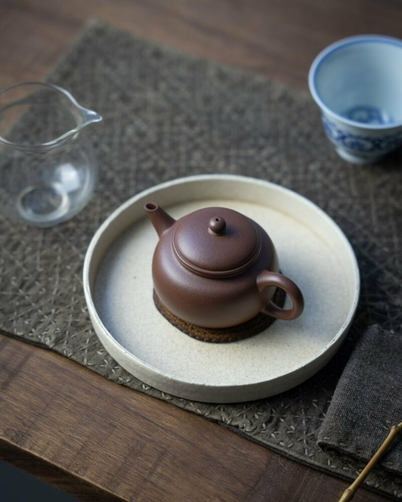 Half-Handmade-Zini-Pao-Zun-Shui-Ping-100ml-Yixing-Teapot4 Half Handmade Zini Pao Zun Shui Ping 100ml Yixing Teapot