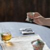 Hand-painted-Ceramic-Cat-Beneath-Falling-Cherry-Blossoms-100ml-Gaiwan6 Hand-painted Ceramic Cat Beneath Falling Cherry Blossoms 100ml Gaiwan