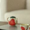 Hand-painted-Ceramic-Persimmon-and-Lucky-Dragon-Egg-140ml-Chinese-Teapot1 Hand-painted Ceramic Persimmon and Lucky Dragon Egg 140ml Chinese Teapot