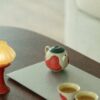Hand-painted-Ceramic-Persimmon-and-Lucky-Dragon-Egg-140ml-Chinese-Teapot5 Hand-painted Ceramic Persimmon and Lucky Dragon Egg 140ml Chinese Teapot