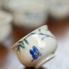 Hand-painted Qinghua Porcelain Bamboo and Butterfly 25ml Tea Cup