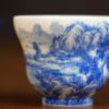 Hand-painted-Qinghua-Porcelain-Landscape-90ml-Host-Cup2 Hand-painted Qinghua Porcelain Landscape 90ml Host Cup