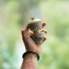 Hand-painted-Qinghua-Porcelain-Love-Lotus-Calligraphy-65ml-Gaiwan-Set1 Hand-painted Qinghua Porcelain Love Lotus Calligraphy 65ml Gaiwan Set